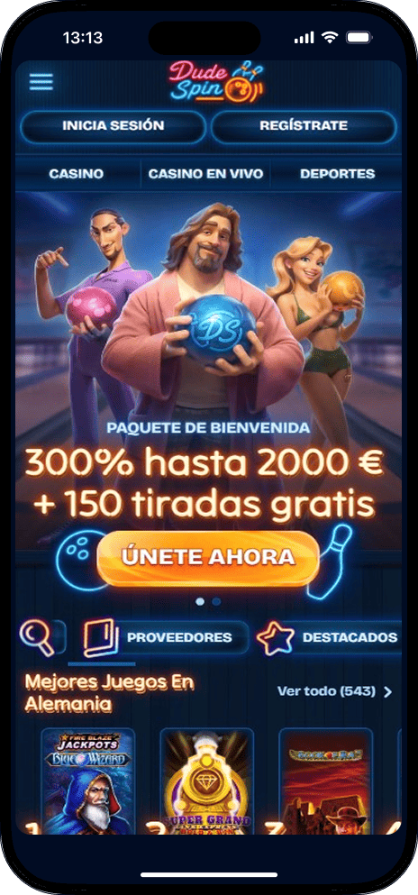 Página de inicio de Dudespin