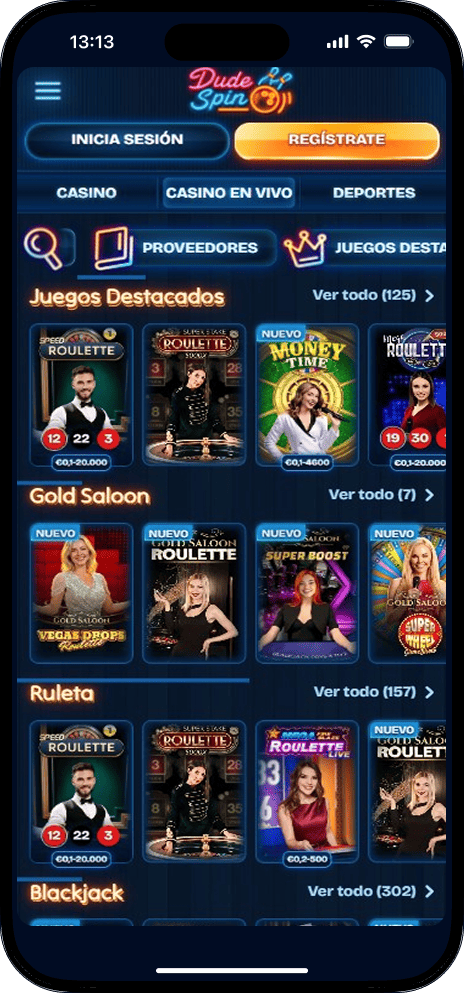 Dudespin Live-Casino