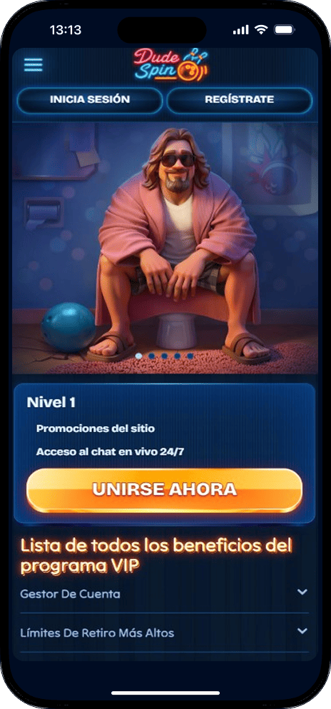 Niveles VIP de Dudespin